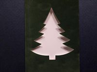 Fluweel kaart Kerstboom groen OP=OP